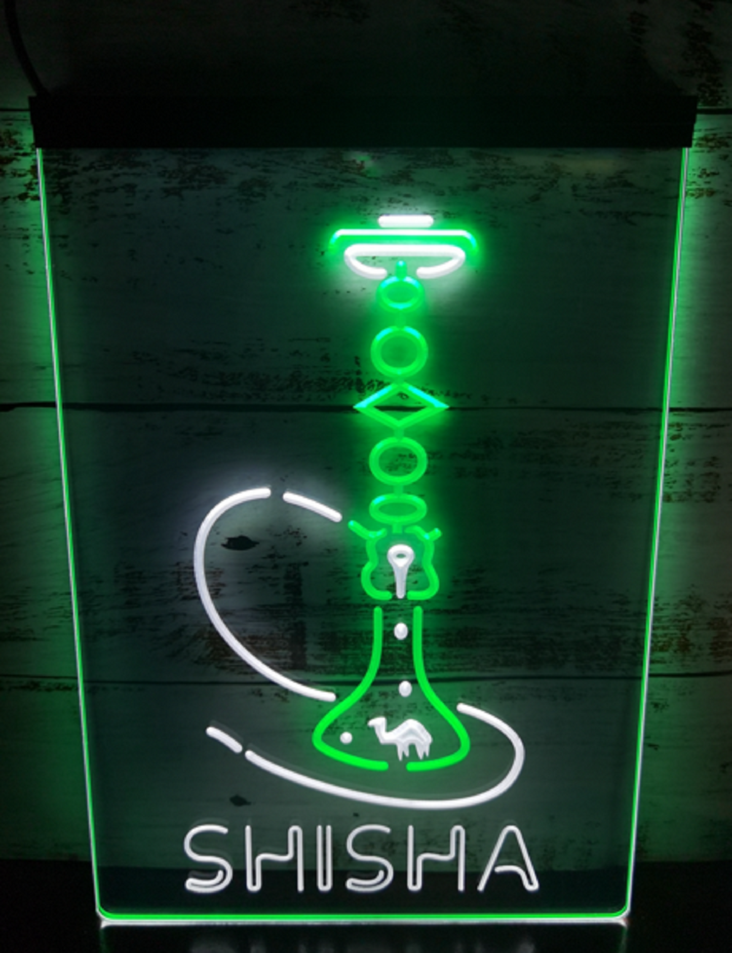 Neon Sign Dual Color Shisha For Coffee Shop Restaurant Decor Home Man Cave Decor