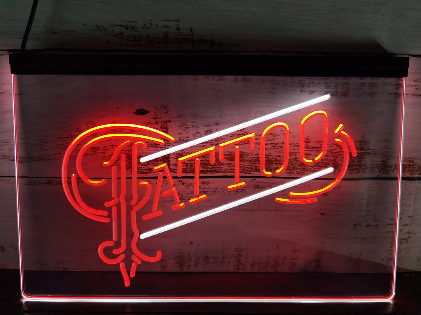 Neon Sign Dual Color Tattoo Shop Wall Desktop Decor Free Shipping