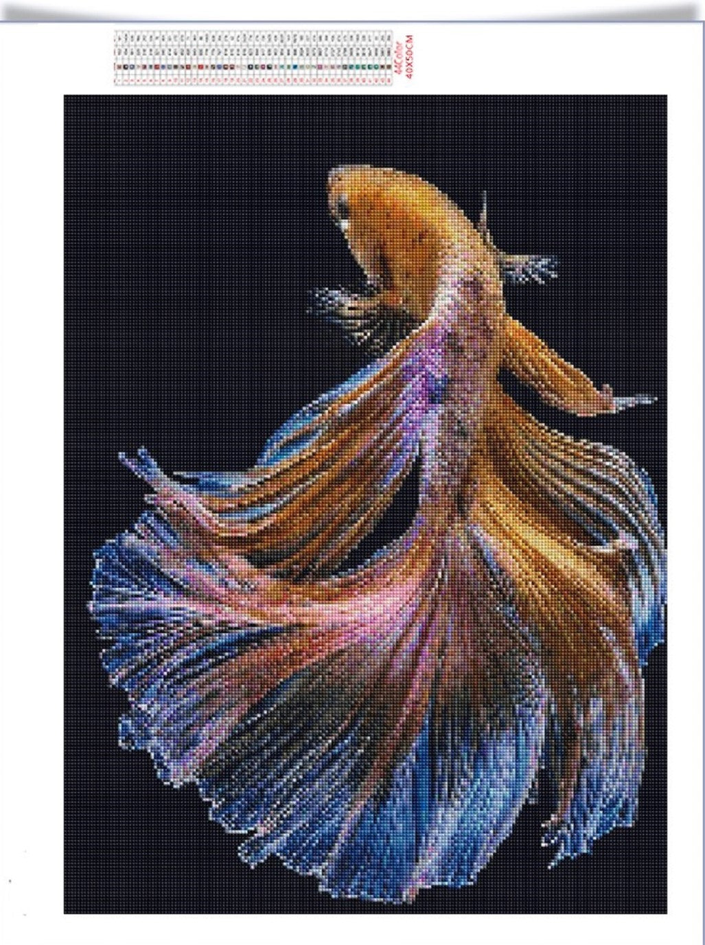 DIY Diamond Painting Colorful Fish Diamond Painting Kit Wall Art f14