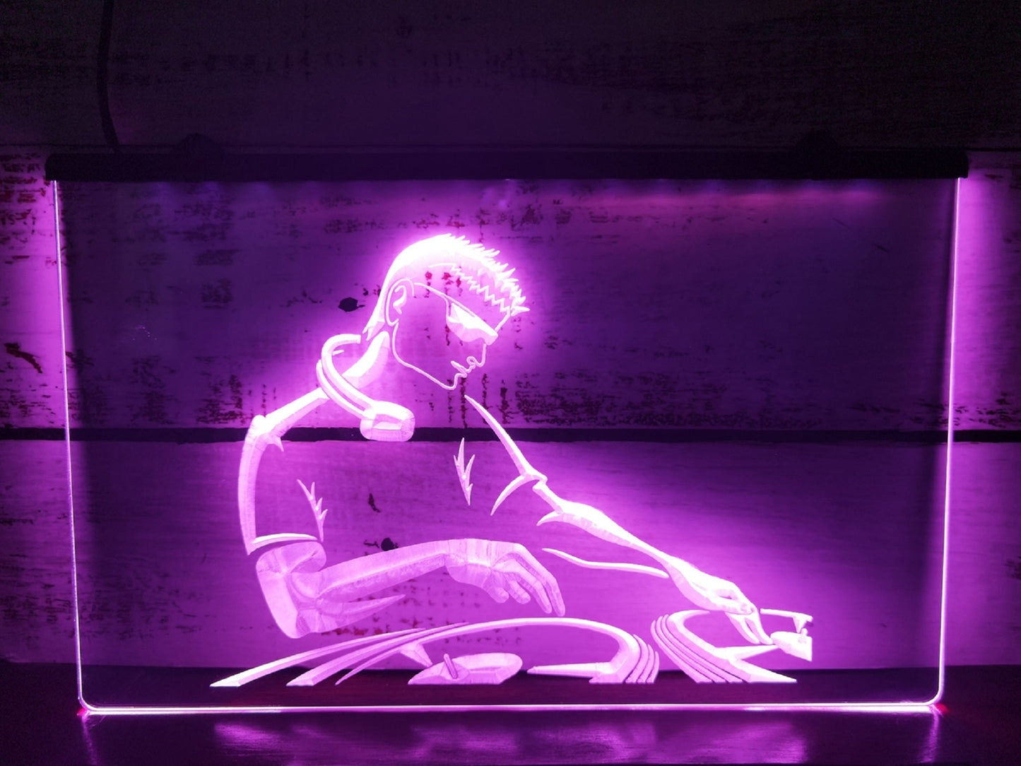 Neon Sign DJ Disc Jockey Boy Home Studio Wall Desktop Decor
