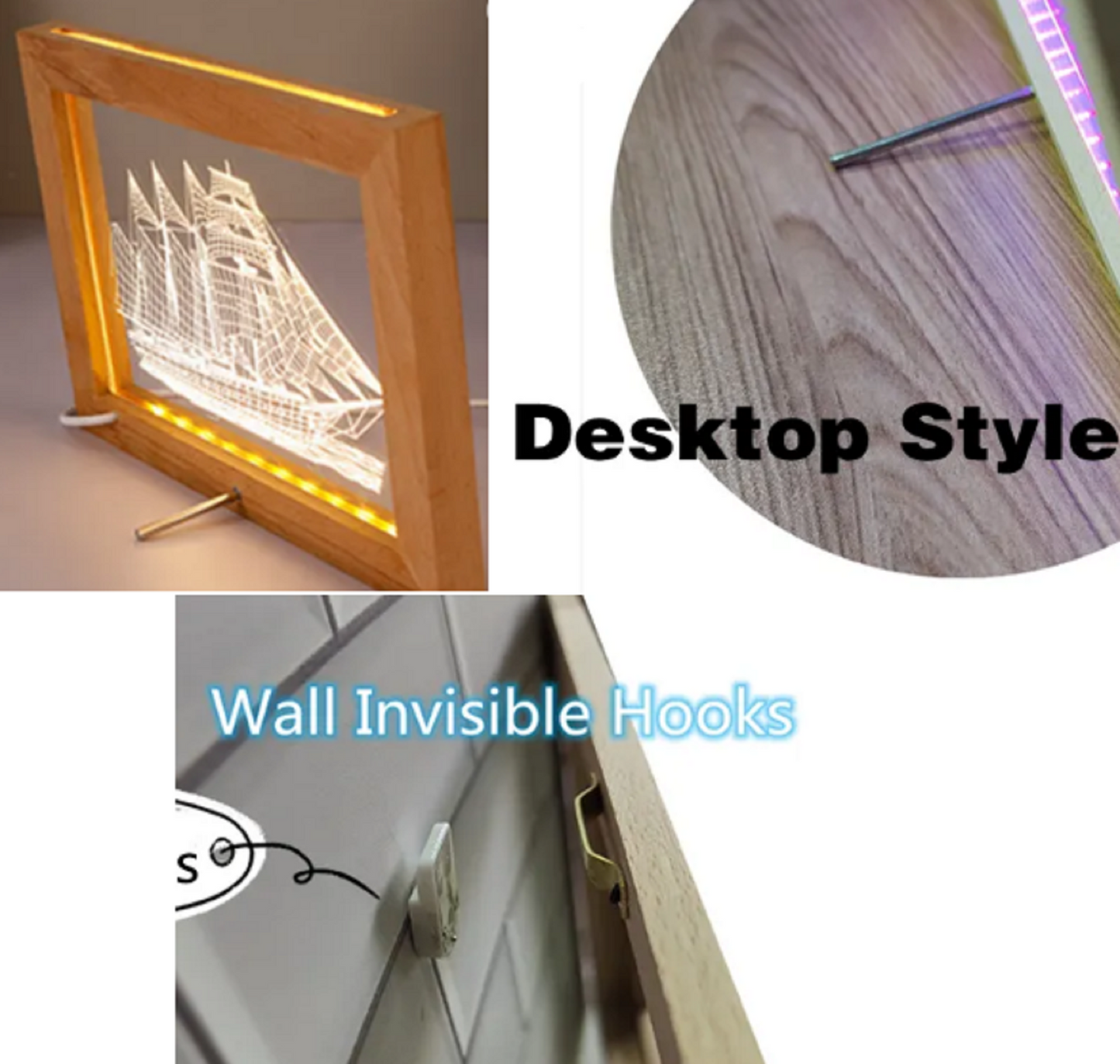 Neon Sign Framed Dual Color Recording Studio Microphone Home Studio Music Wall Desktop Decor