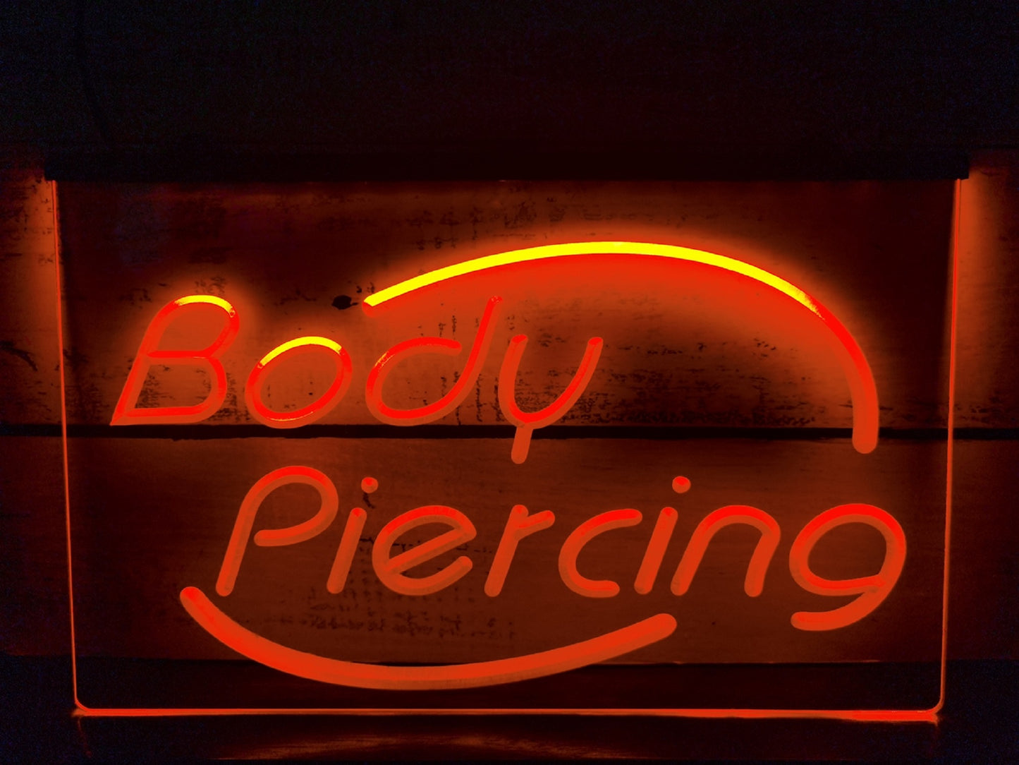 Neon Sign Body Piercing Tattoo Shop Decor Wall Desktop Free Shipping