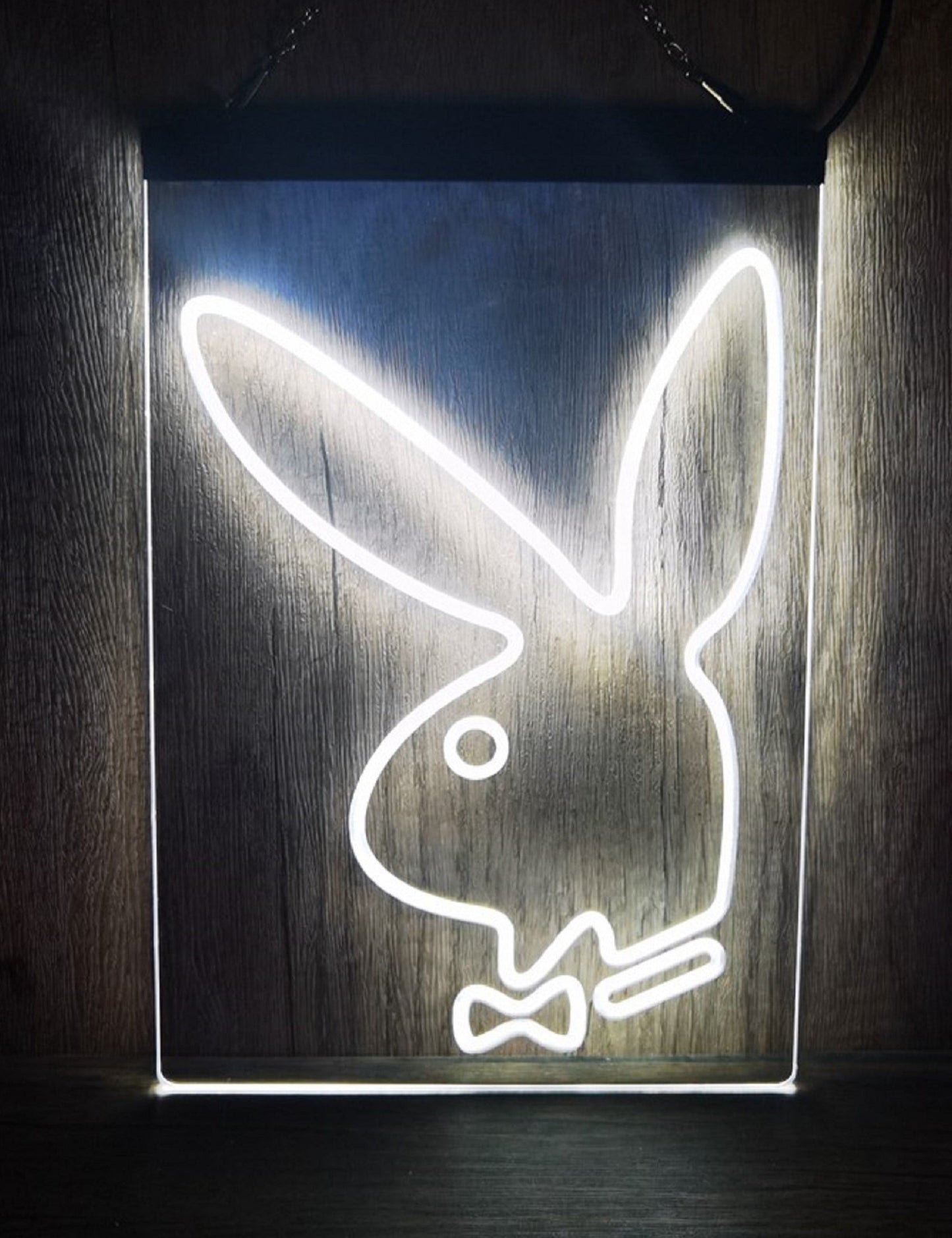 Neon Sign Rabbit Wall Hanging Desk Table Top Decor