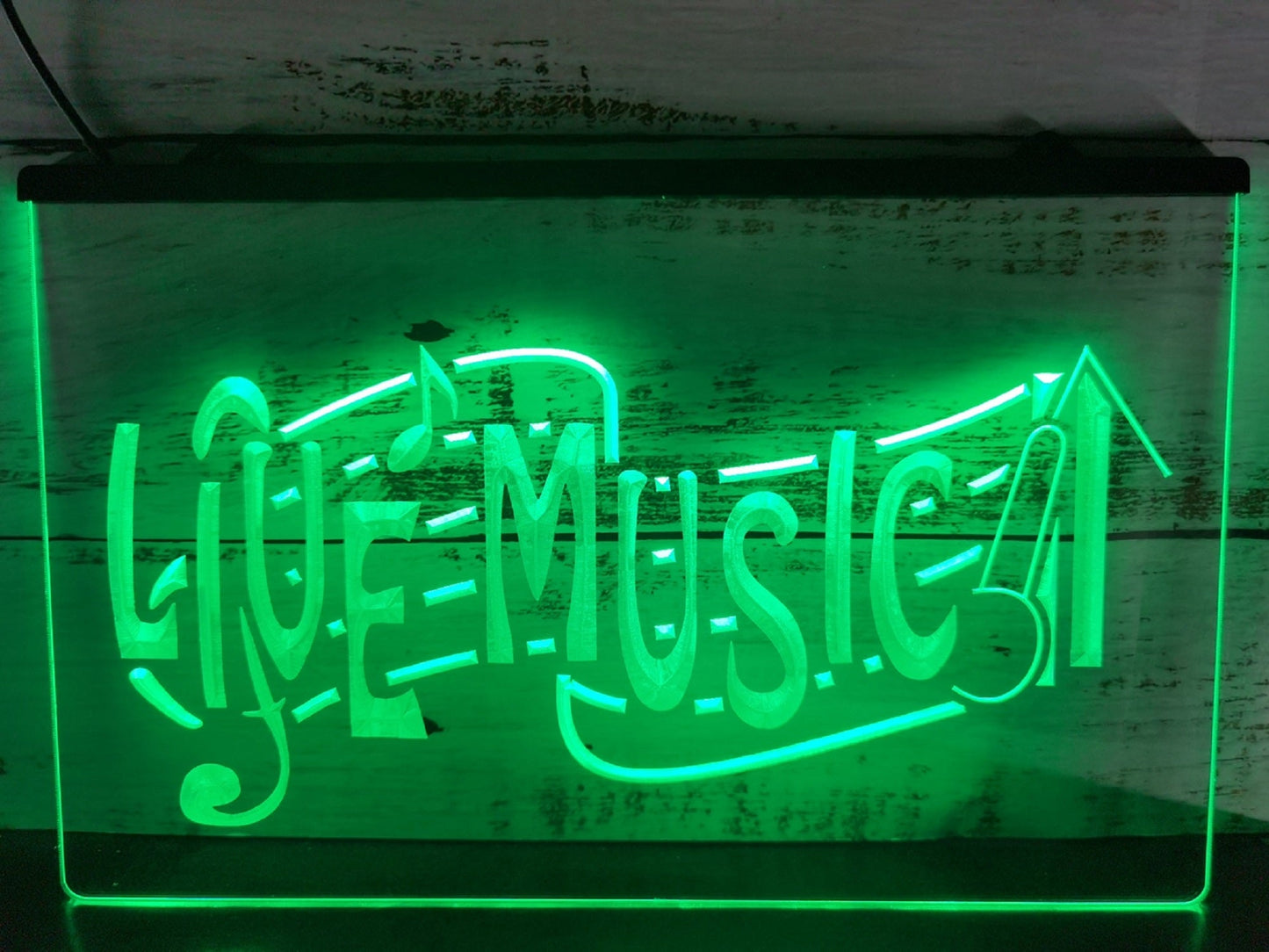 Neon Sign Live Music Home Studio Wall Desktop Decor