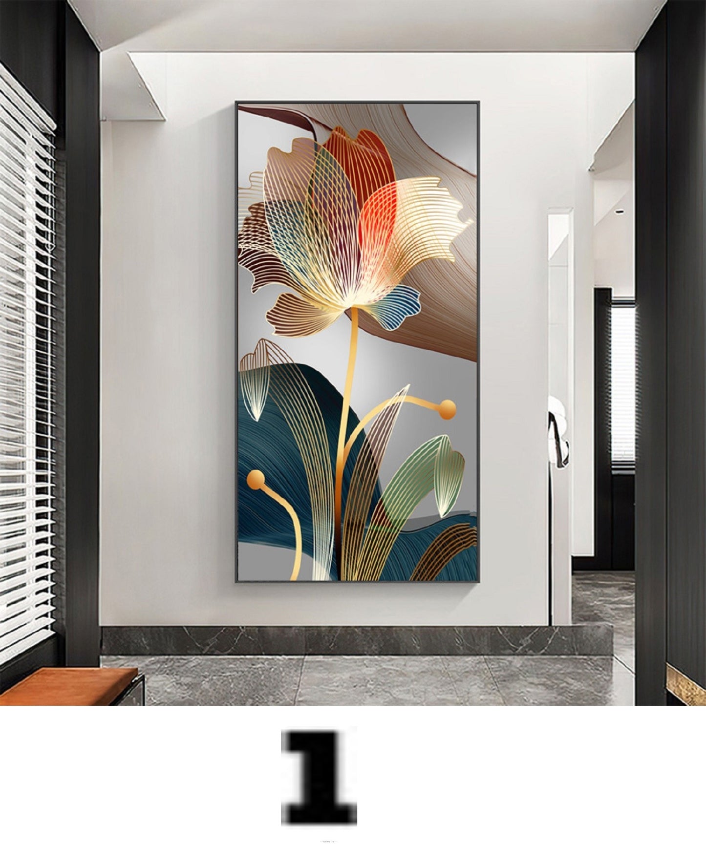 Print On Canvas Flowers Home Decor Wall Hanging NO Frame