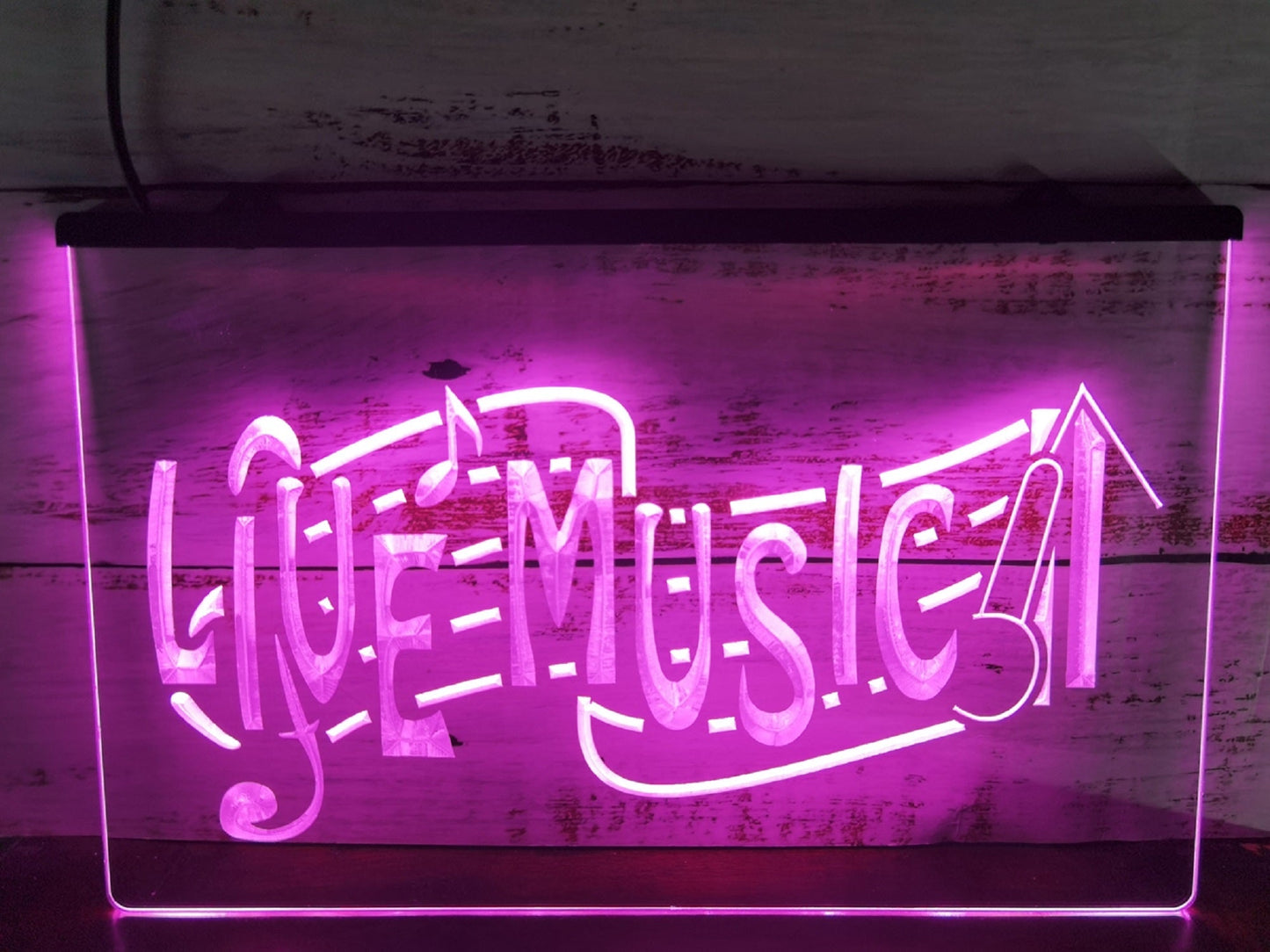 Neon Sign Live Music Home Studio Wall Desktop Decor