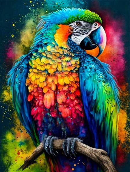DIY Diamond Painting Parrot Diamond Painting Kit Wall Art hu83