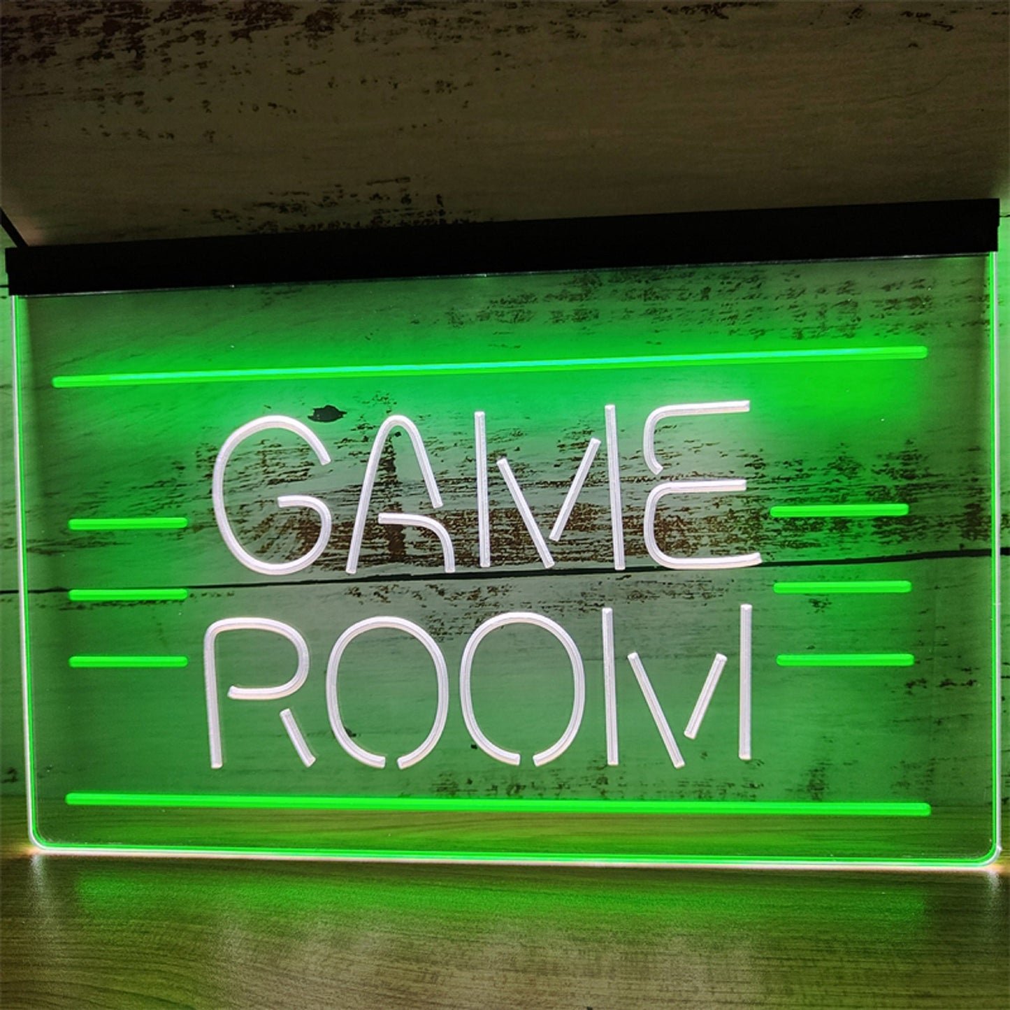 Neon Sign Dual Color Game Room Video Arcade Game Store Decor