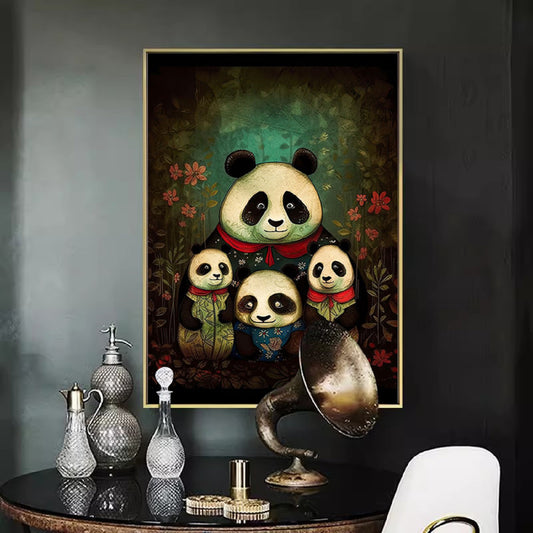 Canvas Print Art Panda Home Wall Decor Wall Hanging NO FRAME