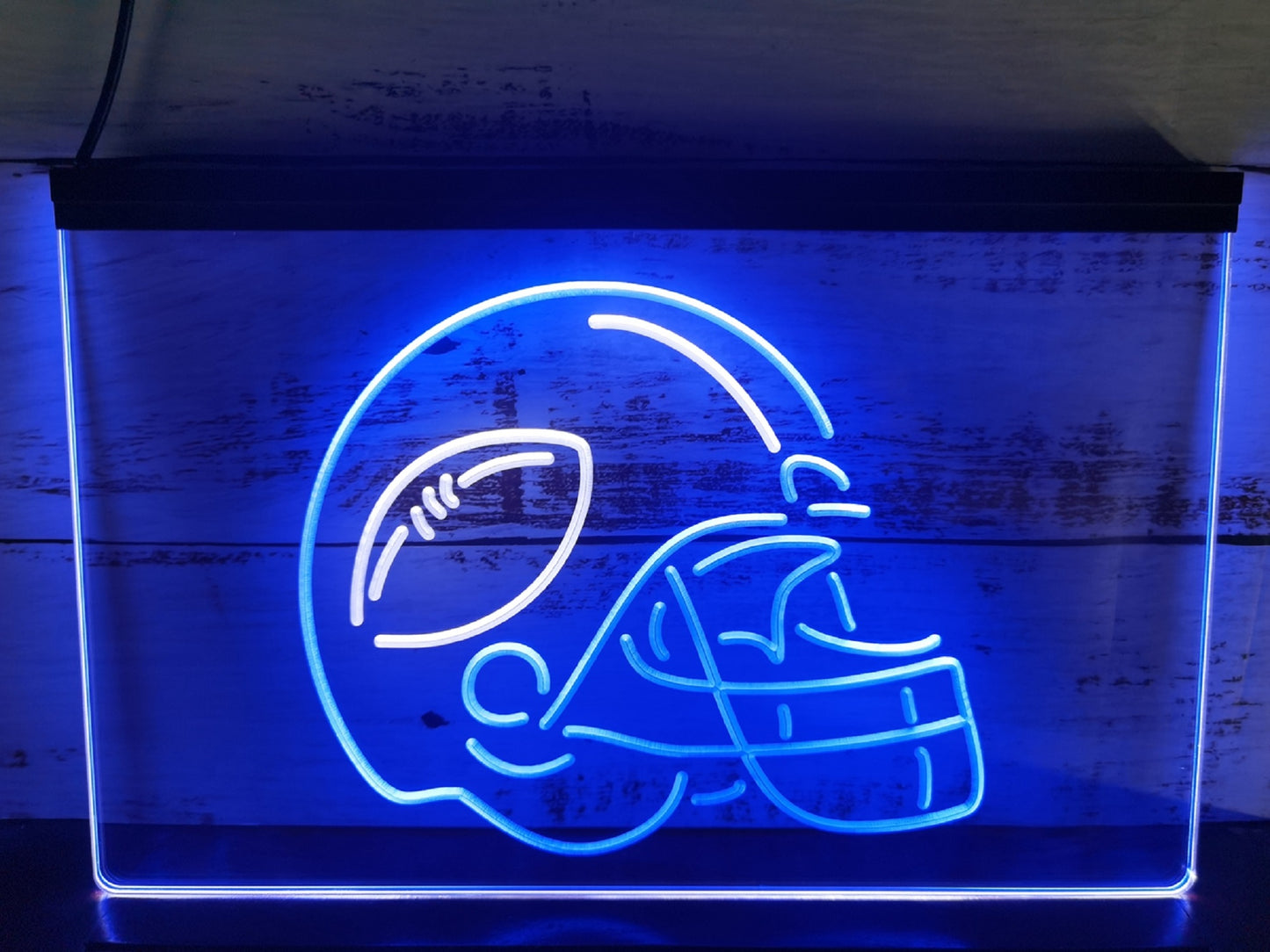 Neon Sign Dual Color American Football Sport Wall Hanging Table Desk Top Decor