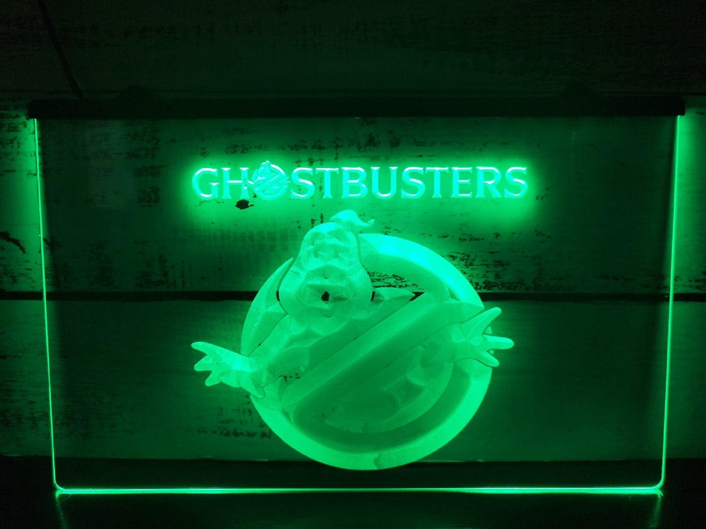 Neon Sign Ghostbusters Home Studio Wall Desk Top Decor