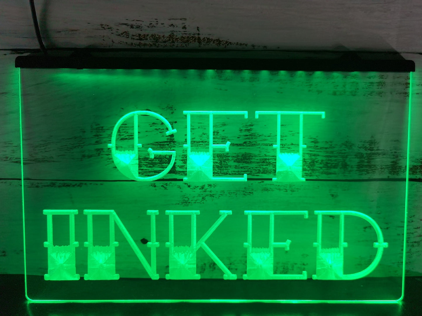 Neon Sign Get Inked Tattoo Shop Wall Desktop Decor Free Shipping