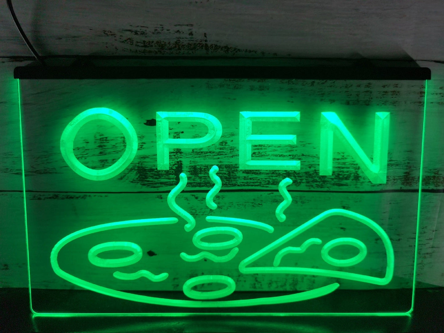 Neon Sign Open Pizza Wall Decor Fast Food Pizza Restaurant Decor