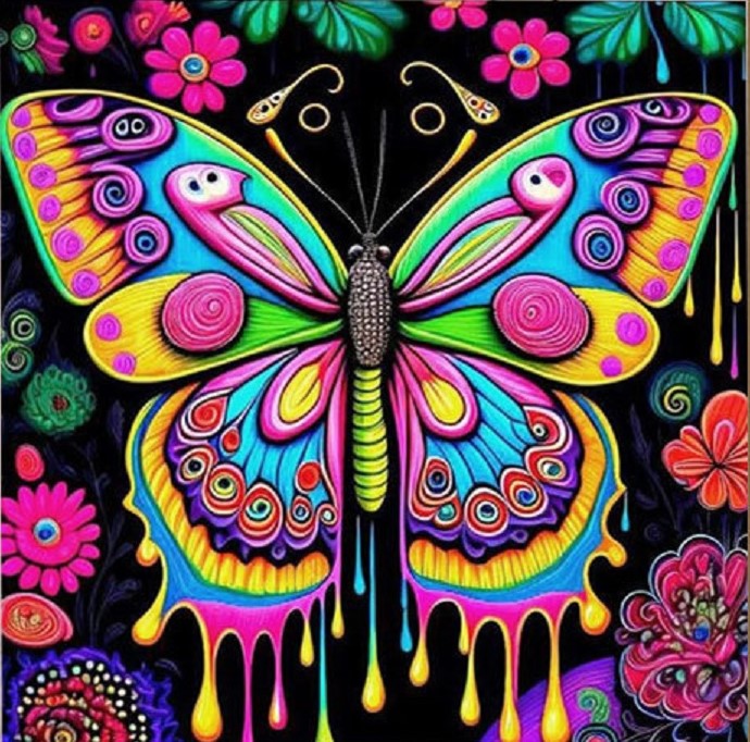 DIY Diamond Painting Butterfly Diamond Painting Kit Wall Art