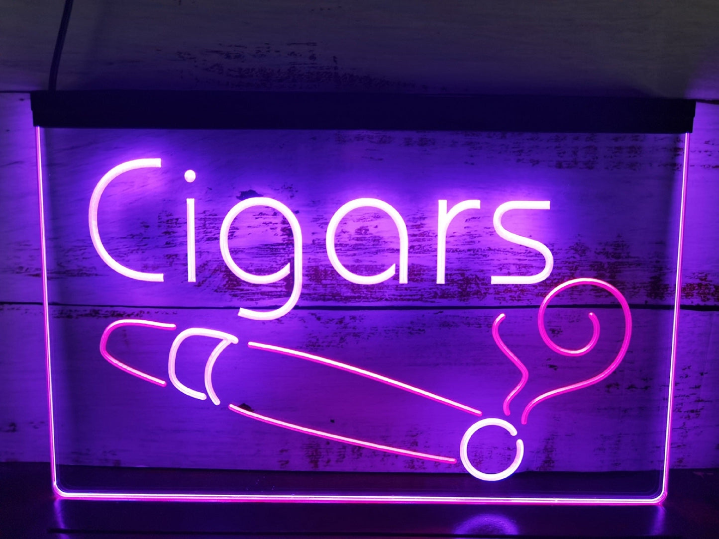 Neon Sign Dual Color Cigars Tobacco Shop Cigar Lounge Decor Free Shipping