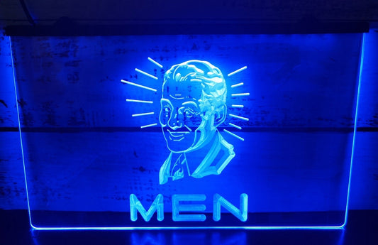 Neon Sign Vintage Sign Men Restroom Wall Bathroom Decor