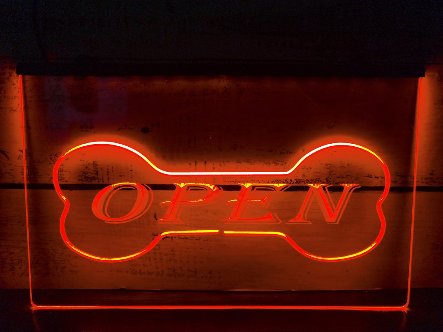 Neon Sign Open Dog Shop Wall Desktop Decor Free Shipping
