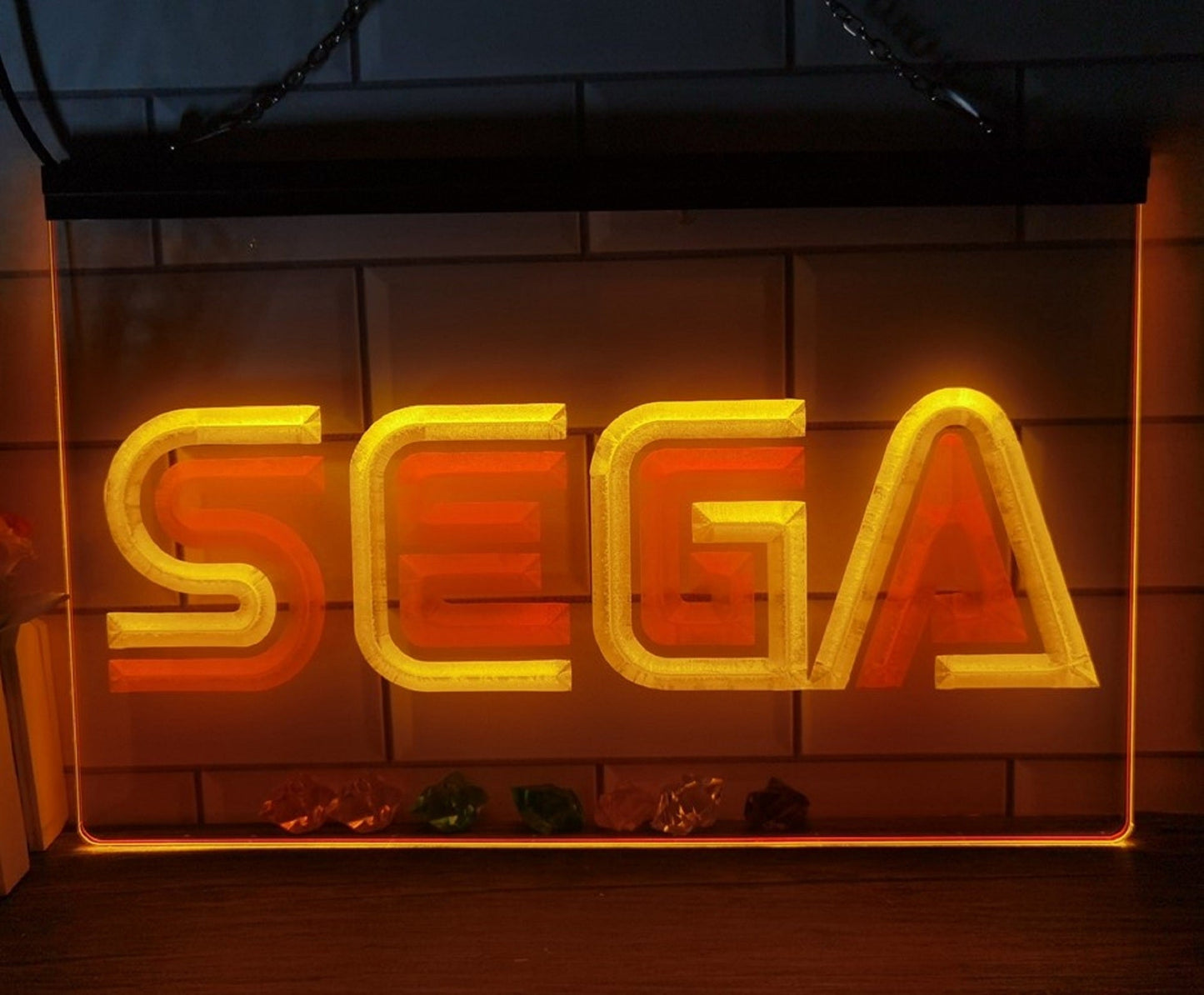 Neon Sign Dual Color Sega Game Home Game Room Kid Room Decor