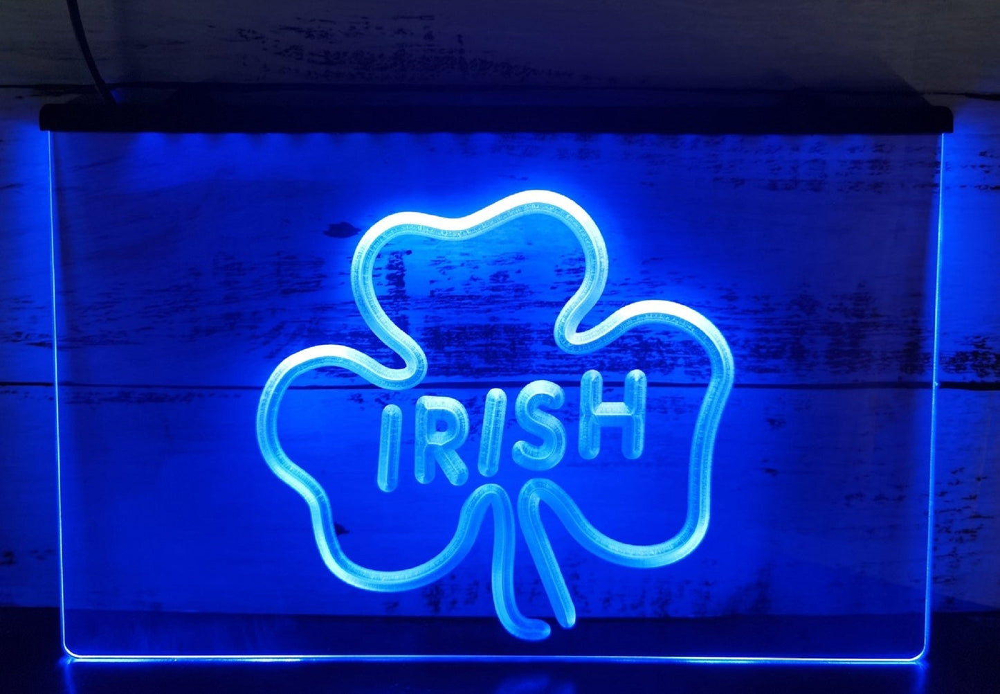 Neon Sign Irish Shamrock Wall Hanging Table Top Decor