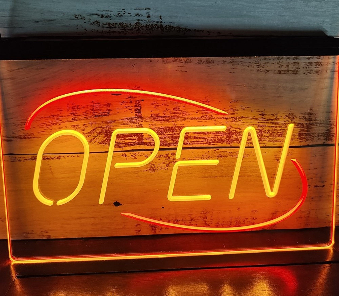 Neon Sign Dual Color Open Store Shop Restaurant Coffee Shop Decor