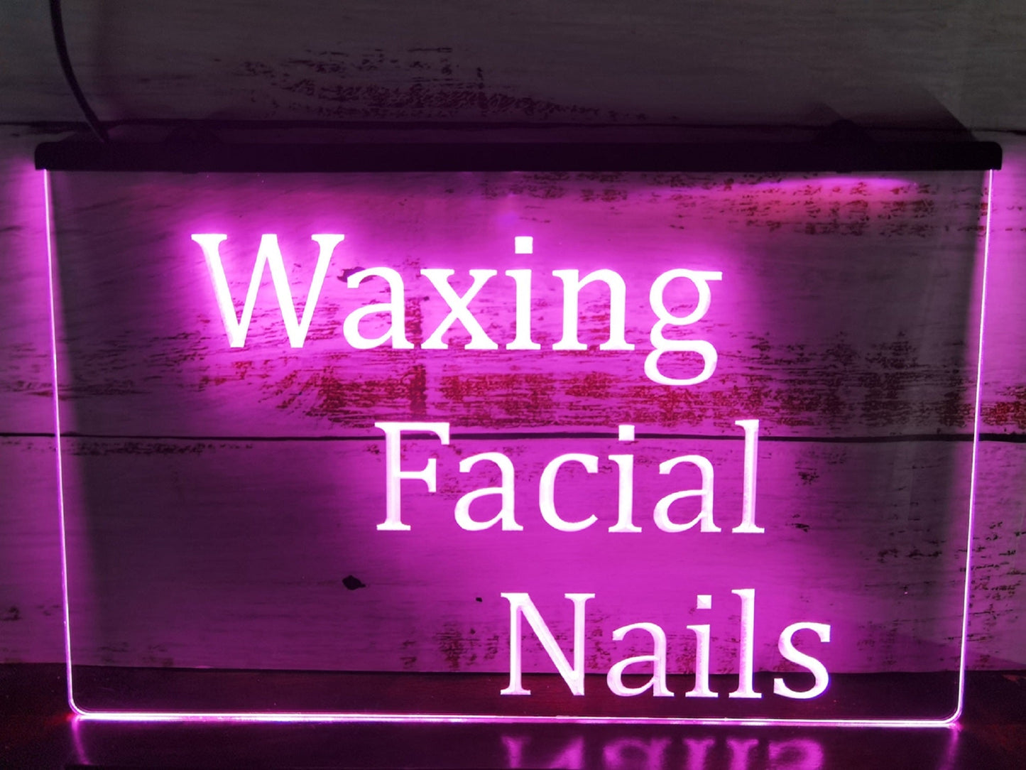 Neon Sign Waxing Facial Nails Wall Desktop Spa Beauty Salon Shop Decor