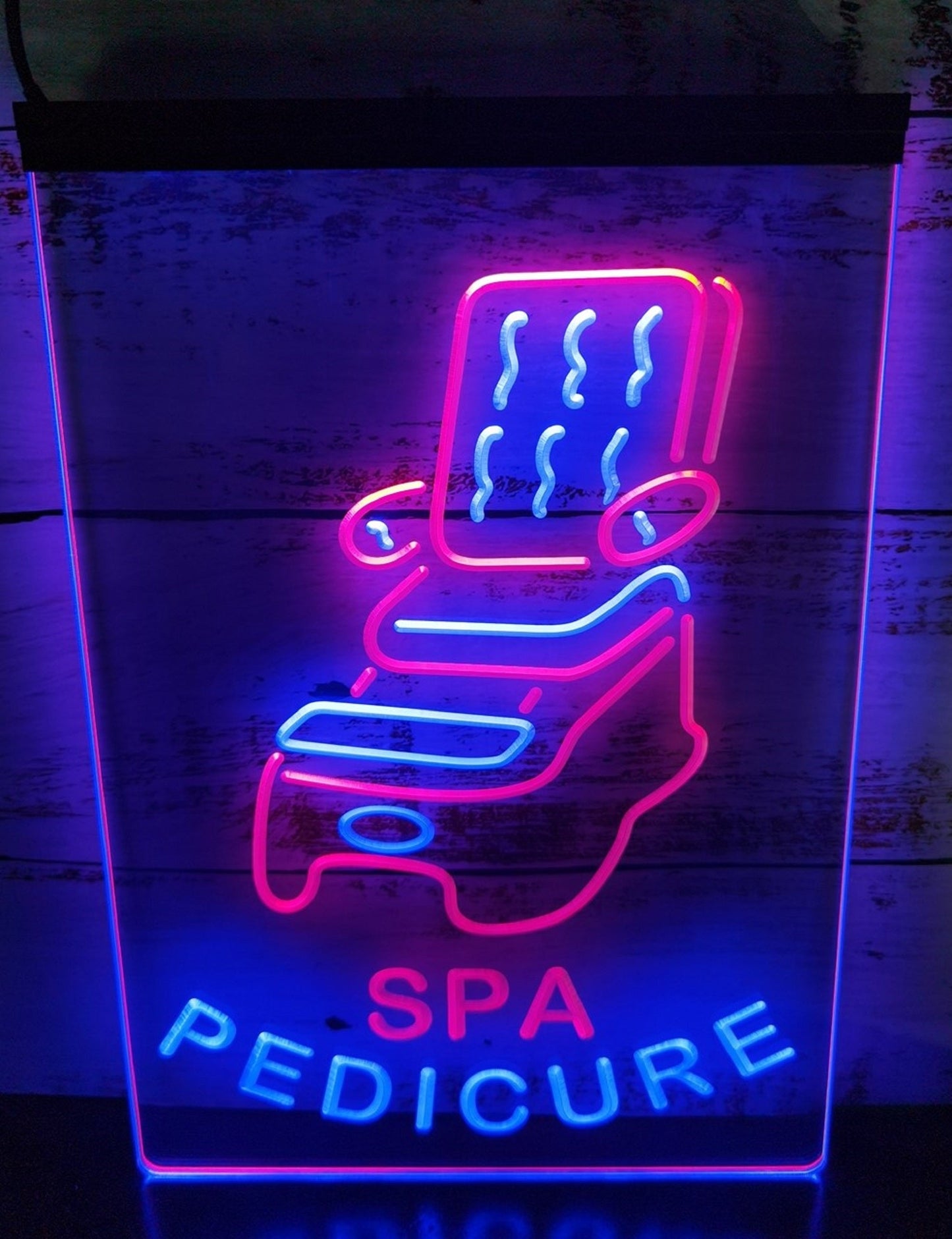Neon Sign Dual Color Spa Pedicure Beauty Shop Wall Desktop Decor