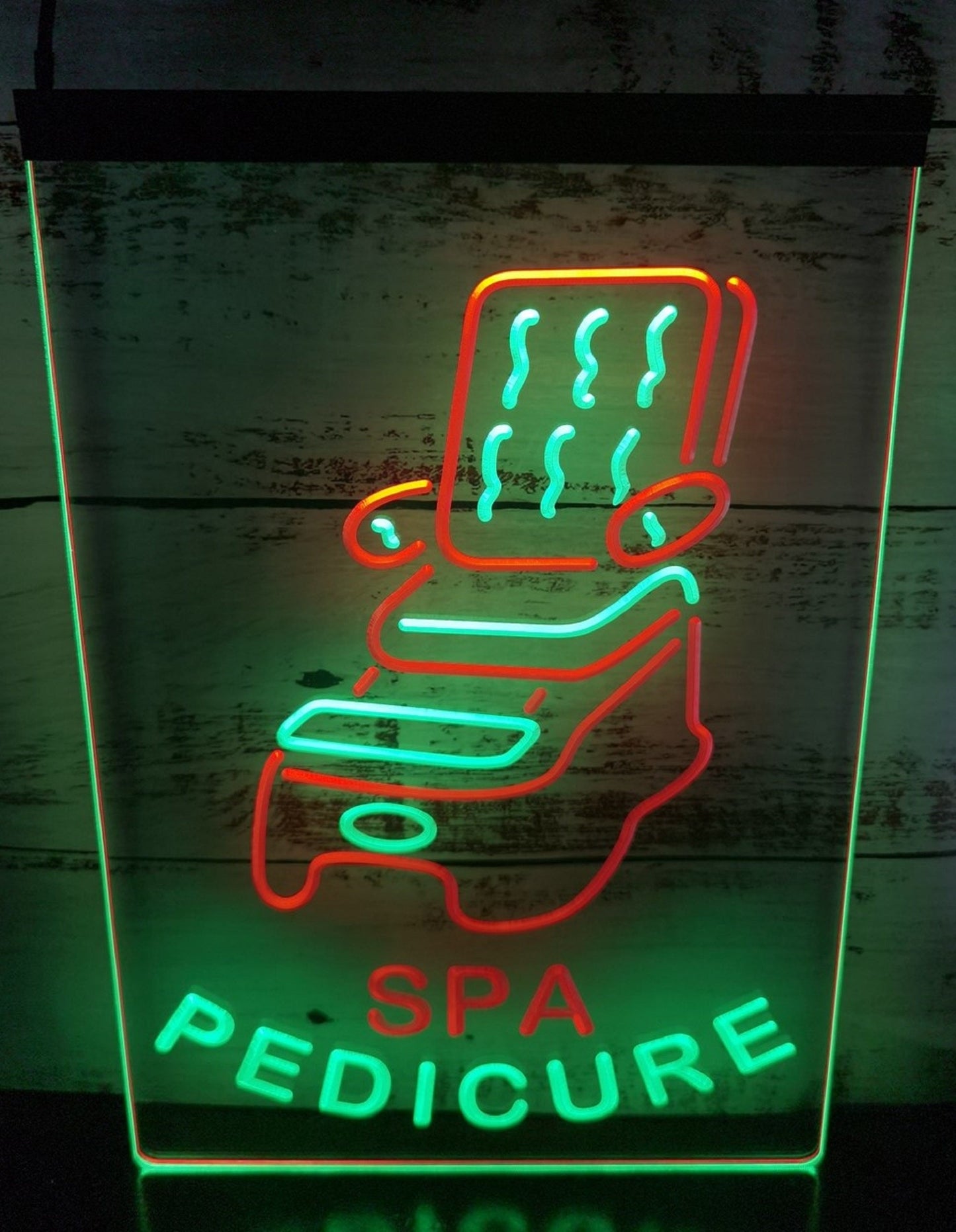 Neon Sign Dual Color Spa Pedicure Beauty Shop Wall Desktop Decor