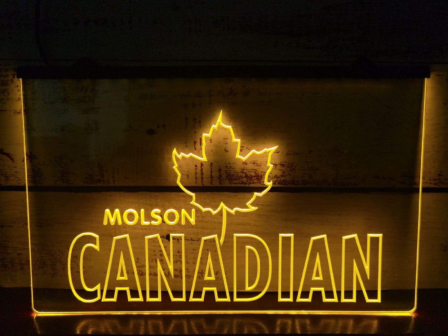 Neon Sign Molson Canadian Wall Hanging Table Top Decor
