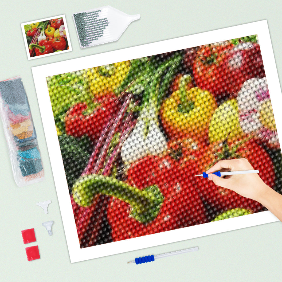 DIY Diamond Painting Fruit vegetable Diamond Painting Kit Wall Art fg14