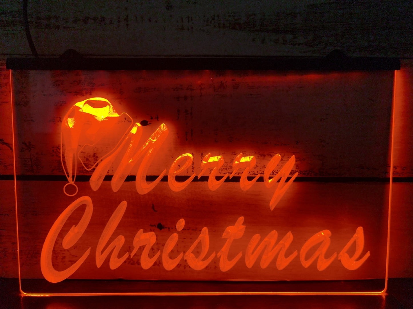 Neon Sign Merry Christmas Home Store Wall Hanging Desk Top Decor
