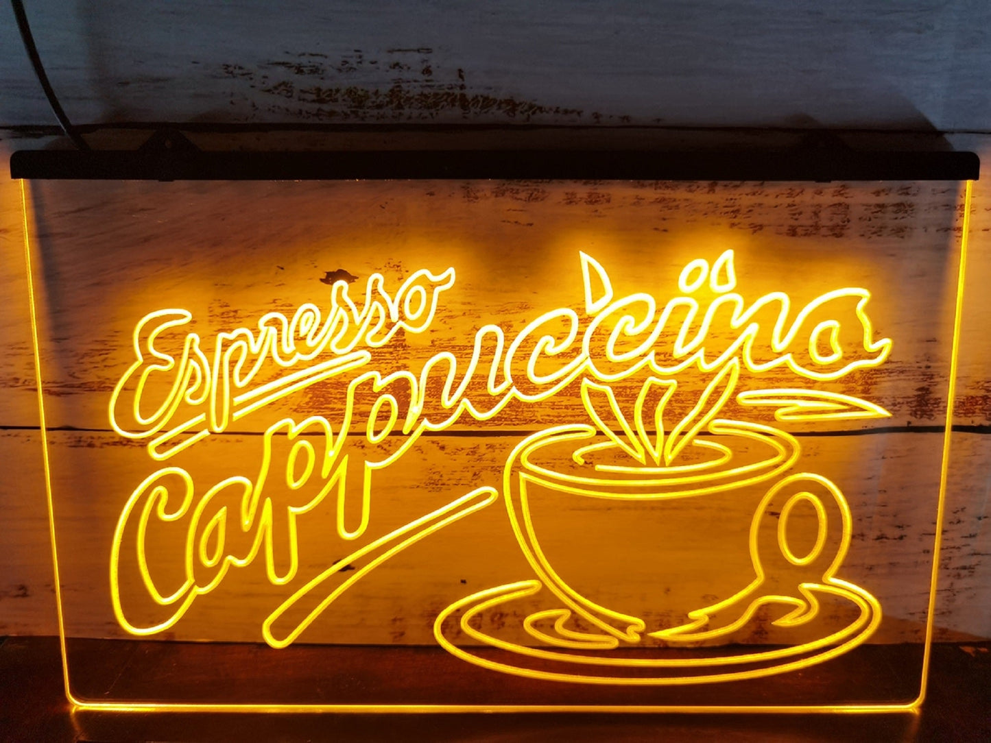 Neon Sign Espresso Cappuccino For Coffee Shop Wall Desktop Decor