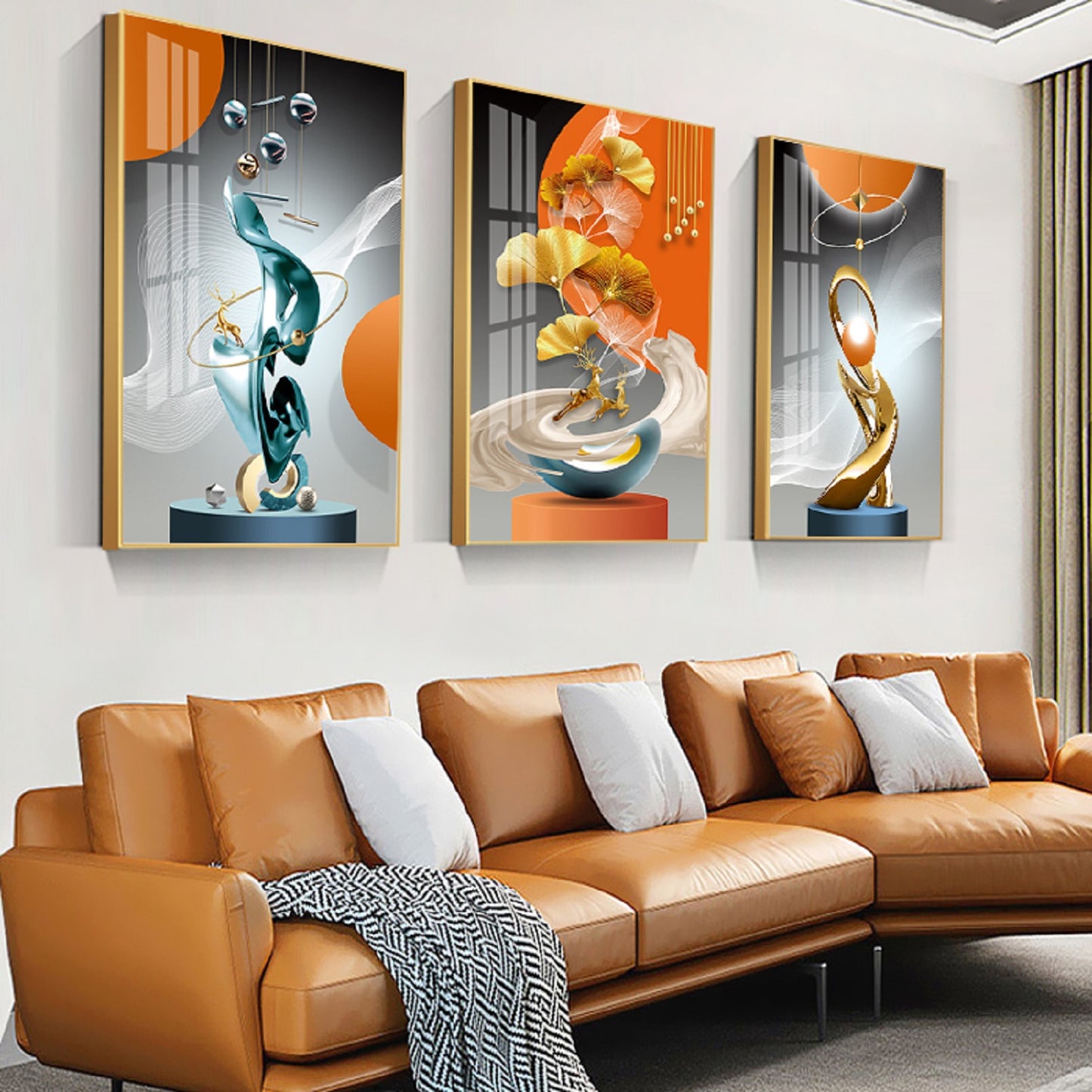 Print Art On Canvas Abstract Modern Painting Home Wall Decor NO FRAME