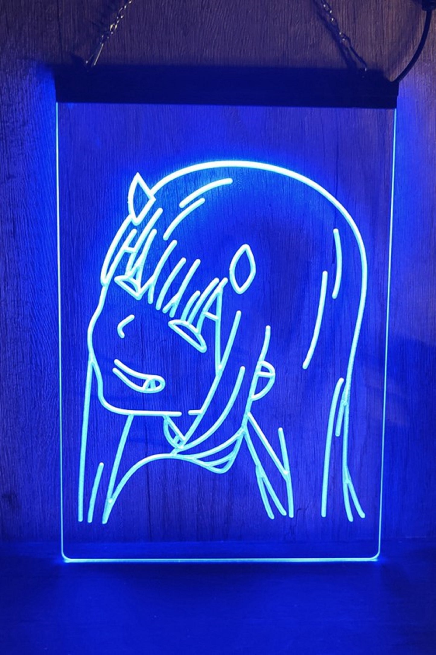 Neon Sign Anime Zero Two Wall Hanging Desk Table Top Decor