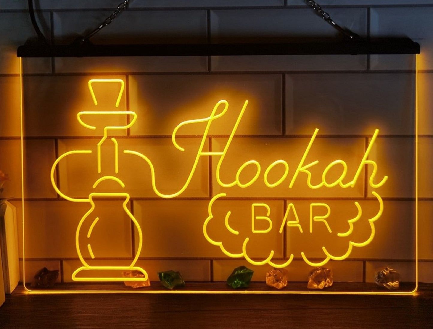 Neon Sign Hookah Shisha For Coffee Shop Restaurant Home Decor
