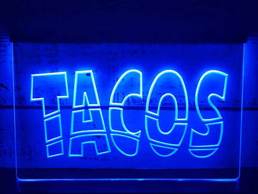 Neon Sign Tacos Mexican Restaurant wall Desktop Decor