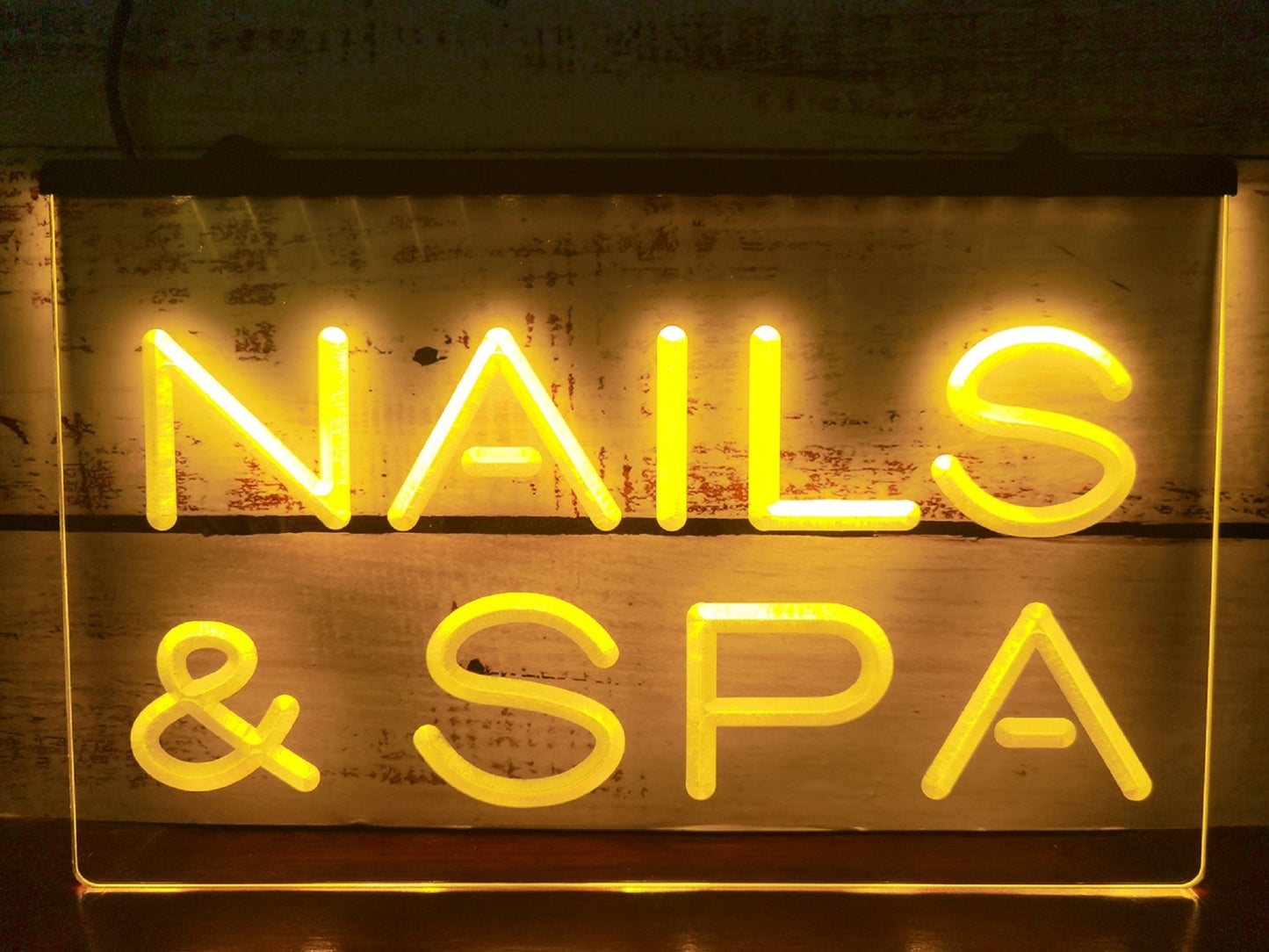 Neon Sign Nails & Spa Wall Desktop Spa Beauty Shop Decor