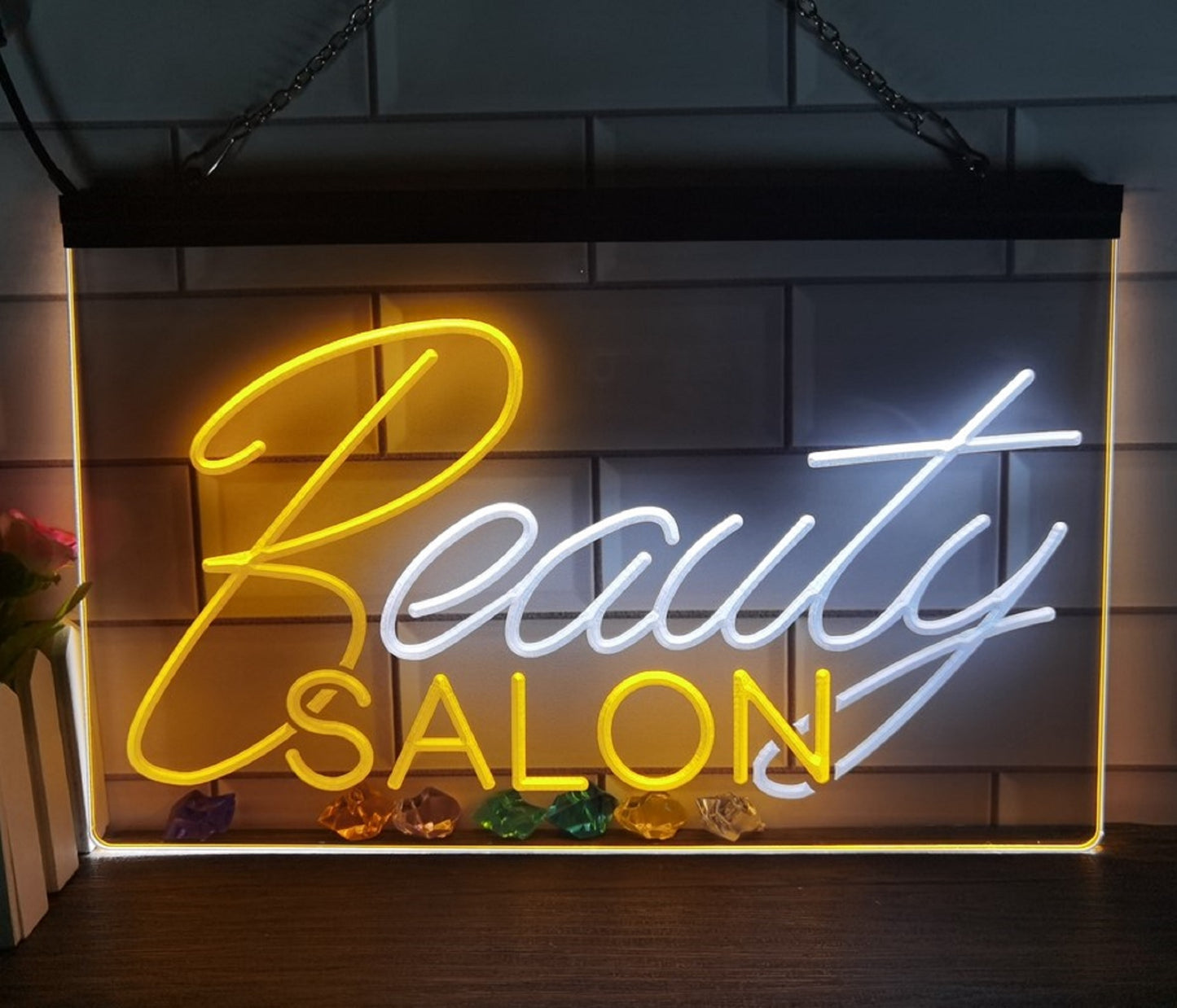 Beauty Salon Neon Sign Dual Color Spa Beauty Shop Decor On/OFF Switch Many Colors Free Shipping