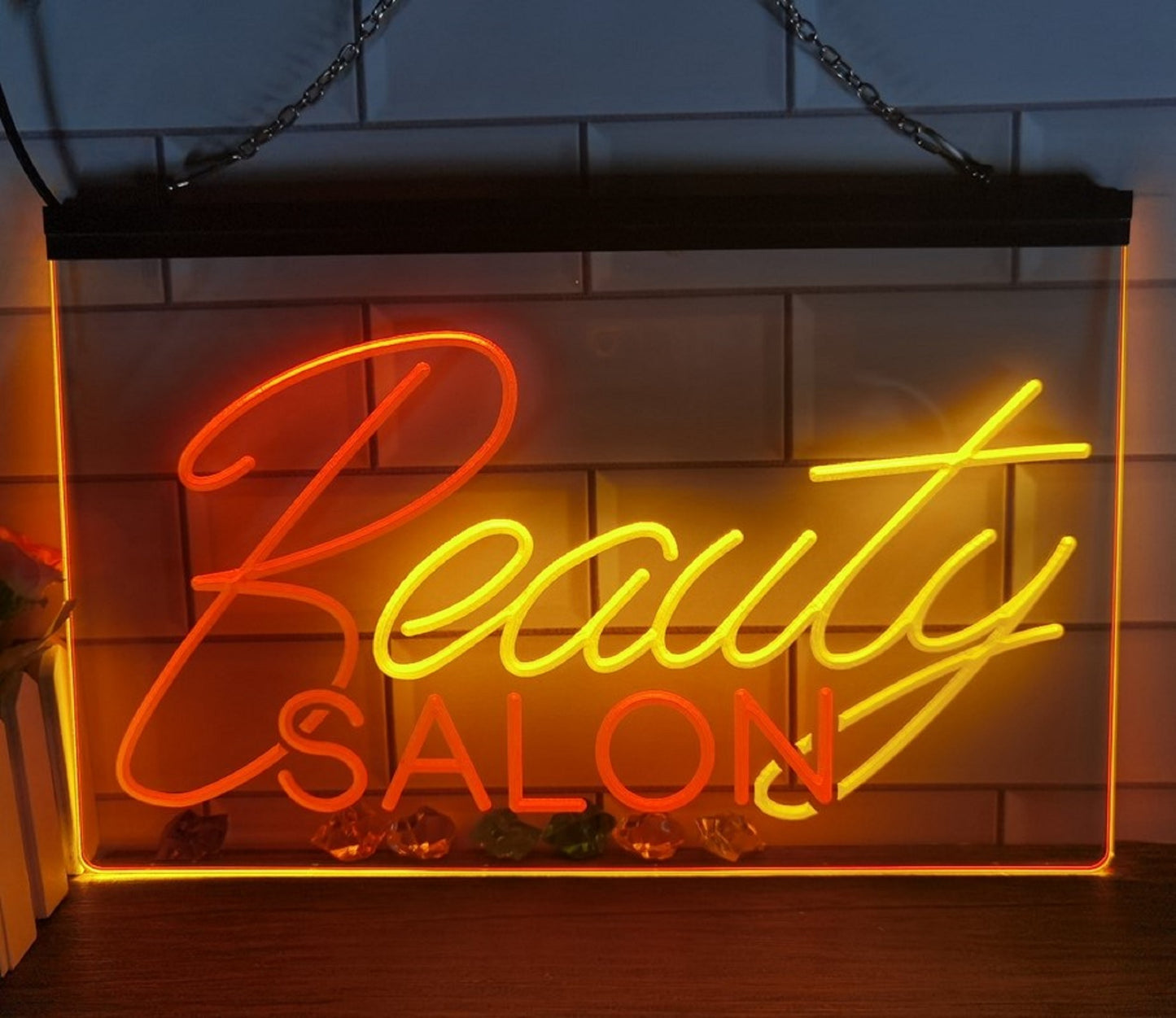 Beauty Salon Neon Sign Dual Color Spa Beauty Shop Decor On/OFF Switch Many Colors Free Shipping