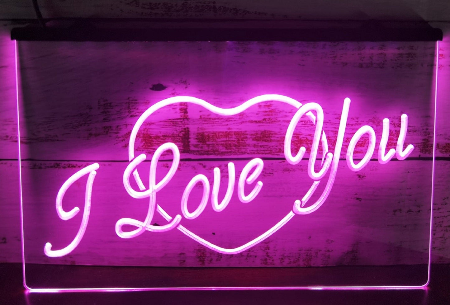 Neon Sign I Love You Heart Wall Hanging Table Top Decor