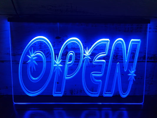 Neon Sign Open Star Store Shop Restaurant Coffee Shop Decor