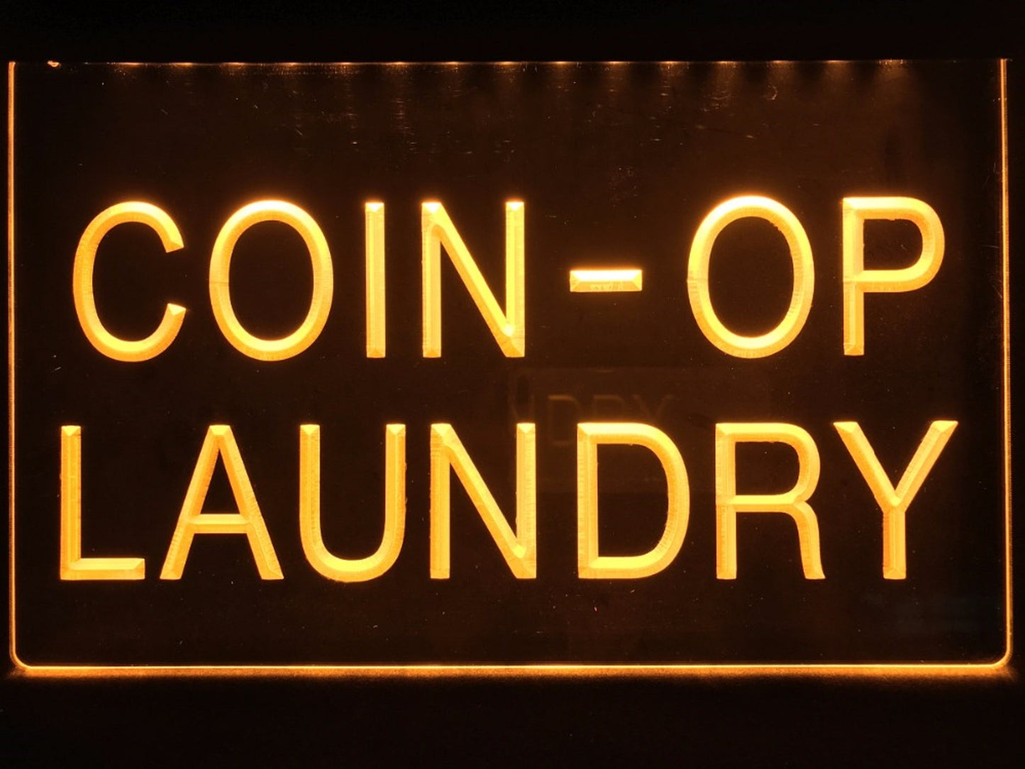 Neon Sign Coin-op Laundry Wall Desktop Decor Free Shipping
