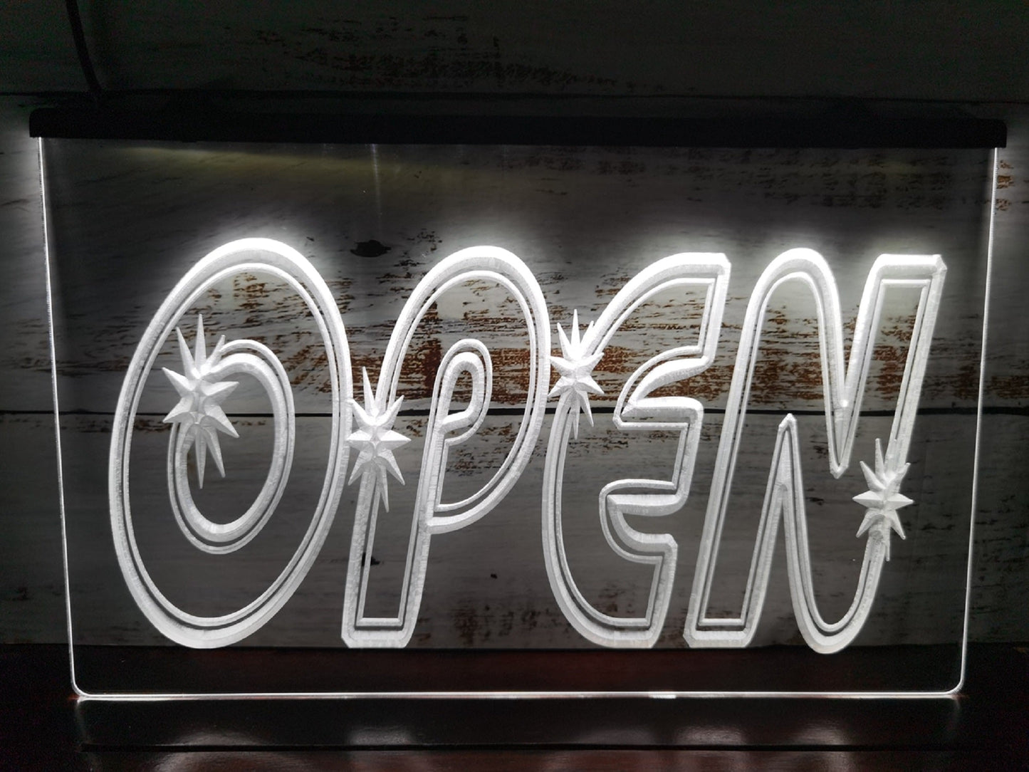 Neon Sign Open Star Store Shop Restaurant Coffee Shop Decor