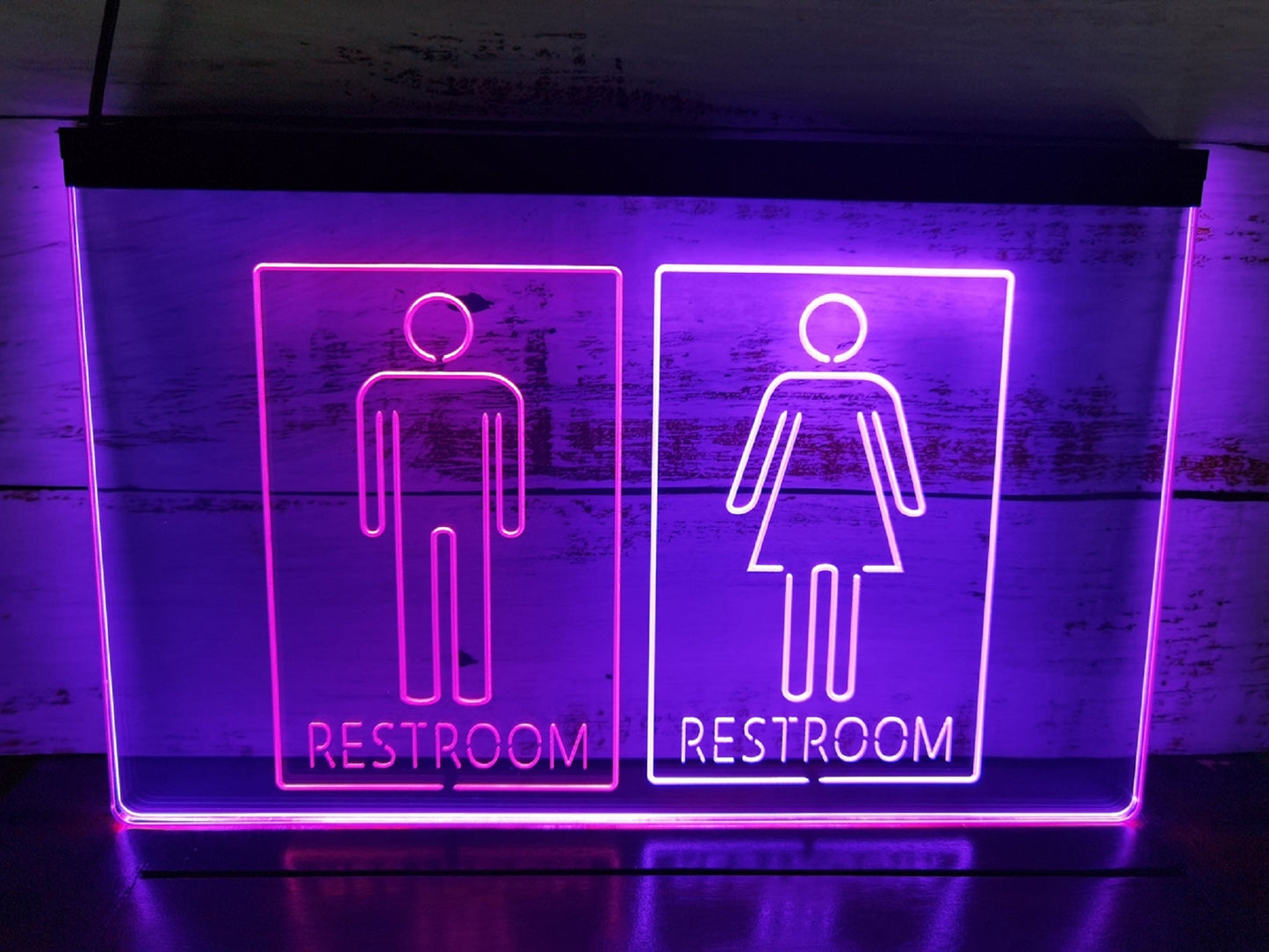 Neon Sign Dual Color Male Female Restroom Bathroom Wall Decor